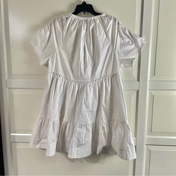 New! Tanya Taylor Amaria Mini A Line Dress white nwt 30457 - Picture 4 of 11